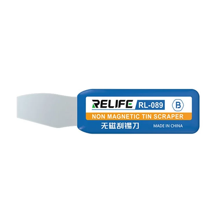 RELIFE RL-089 Non-Magnetic Tin Scraper Set Multi-Angle Design Portable Handle Scraper for Motherboard / CPU / IC