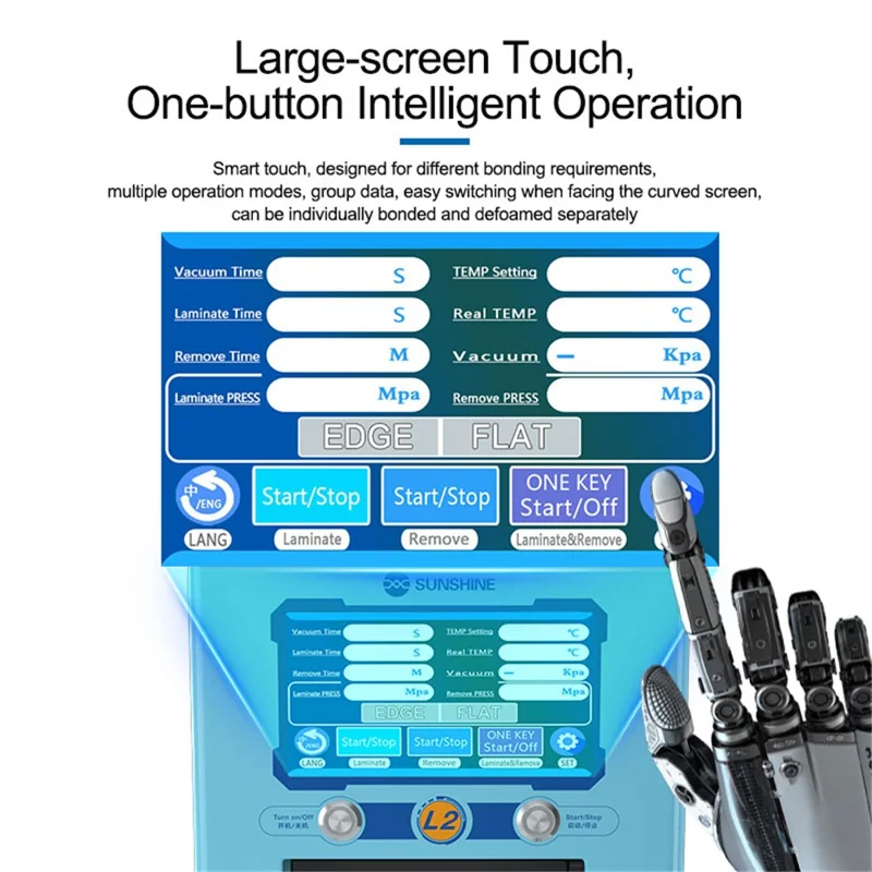 SUNSHINE L2 Smart LCD Laminating and Defoaming All-in-one Machine  for Curved and Flat Screen - US Plug