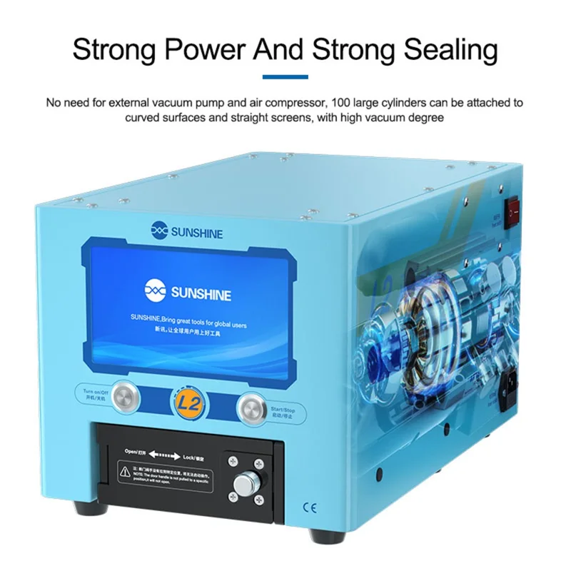 SUNSHINE L2 Smart LCD Laminating and Defoaming All-in-one Machine  for Curved and Flat Screen - US Plug