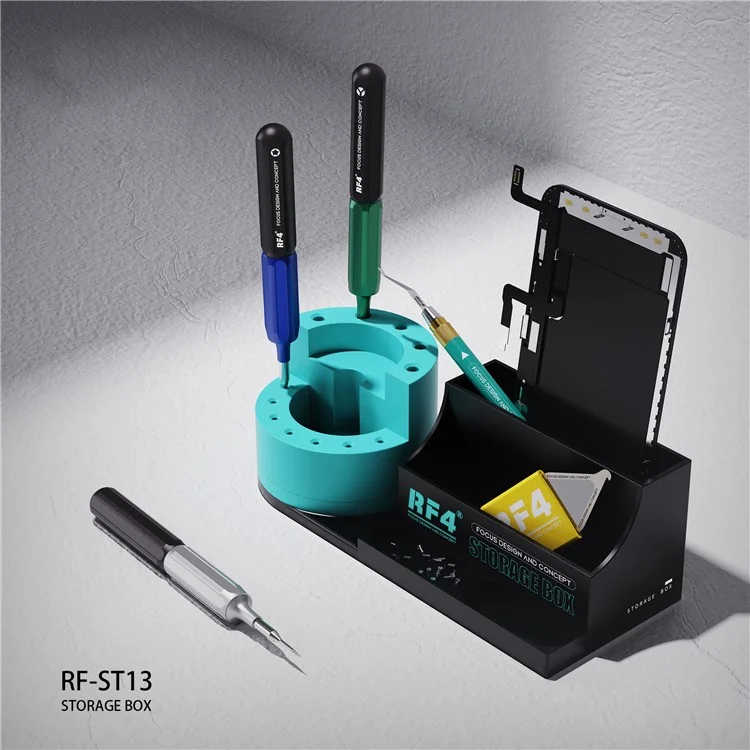 RF4 RF-ST13 Multifunctional Storage Rack Phone Repair Tools Collector Tweezers Screwdriver Parts Storage Case