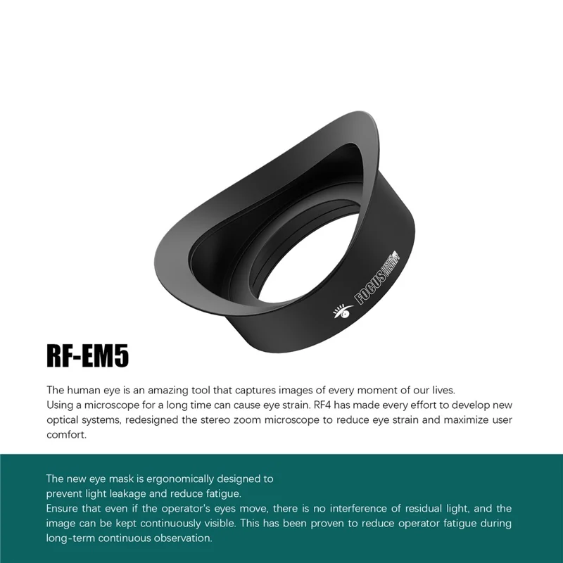 RF4 RF-EM5 2 Pezzi Copertura Oculare per Microscopio Stereo Trinoculare Impedire Perdita di Luce Cuscinetti Oculari in Gomma Scudo