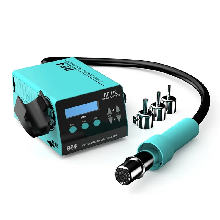 RF4 RF-H2 1000W SMD BGA Hot Air Gun Estação de Solda com Exibição Digital Inteligente BGA Rework Station - Plugue dos EUA