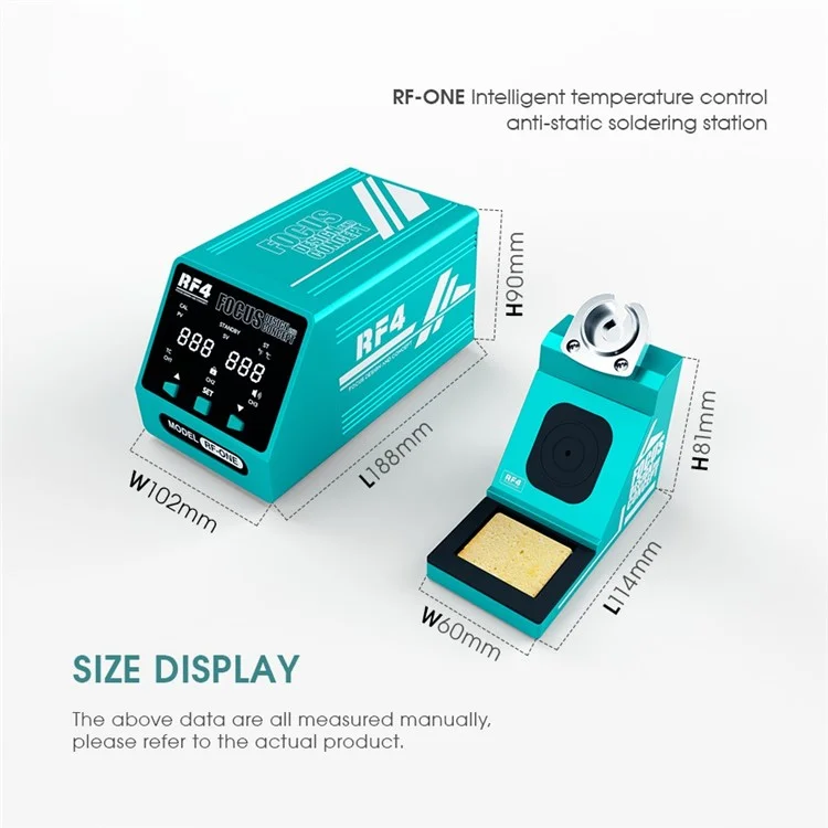 RF4 Rf-one Solding Iron Anti Estático Estação de Soldagem Estática Ferramenta de Reparo da Placa-mãe - Plugue Nos Eua