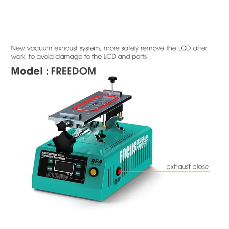 RF4 FREEDOM Vacuum Separator Machine Phone Touch Screen LCD Separator Repair Tool - US Plug