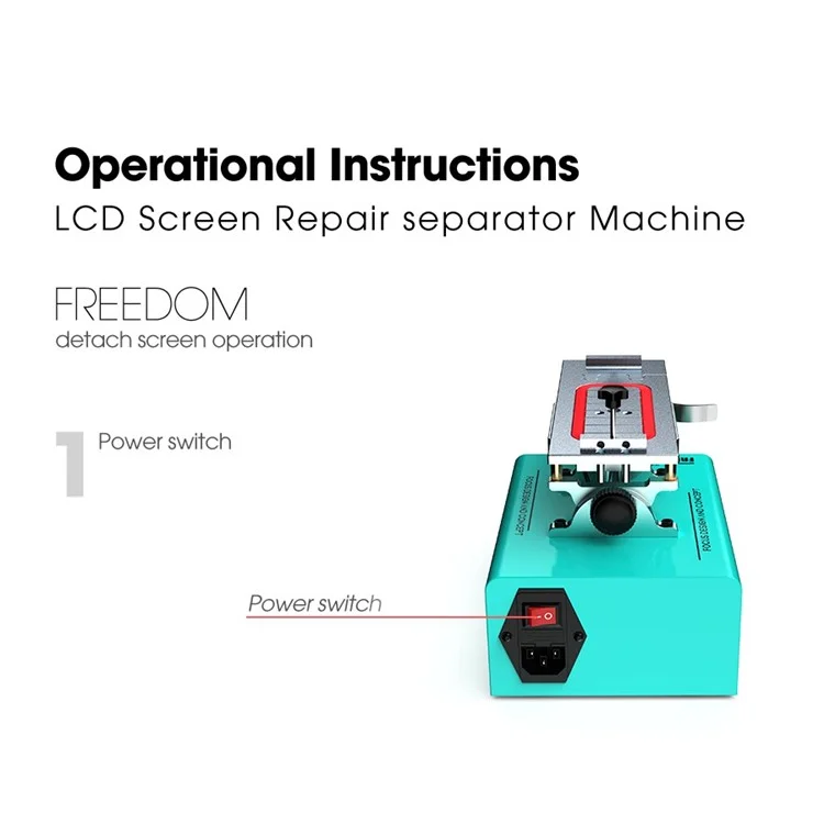 RF4 FREEDOM Vacuum Separator Machine Phone Touch Screen LCD Separator Repair Tool - US Plug