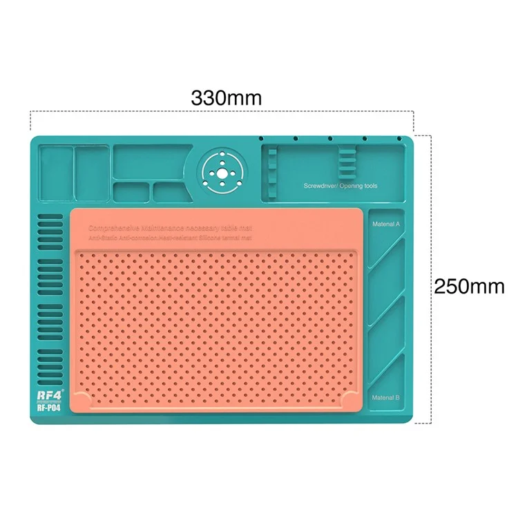 RF4 RF-PO4 Microscope Stand en Aluminium Alliage Base Isolage Isolonique Paut Silicone Pour Réparation de Téléphon