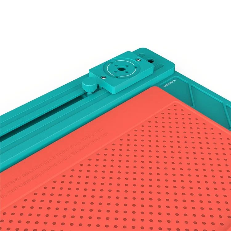 RF4 RF-MO3 Sliding Microscope Stand Base Aluminum Alloy Silicone Heat Resistance Maintenance Mat