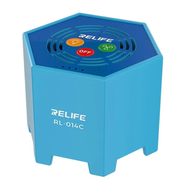 RELIFE RL-014C 2-en-1 Lampe UV de Refroidissement Intelligente Sans Fil à Air Froid Fonctionne sur Batterie Refroidissement et Lampe de Durcissement UV