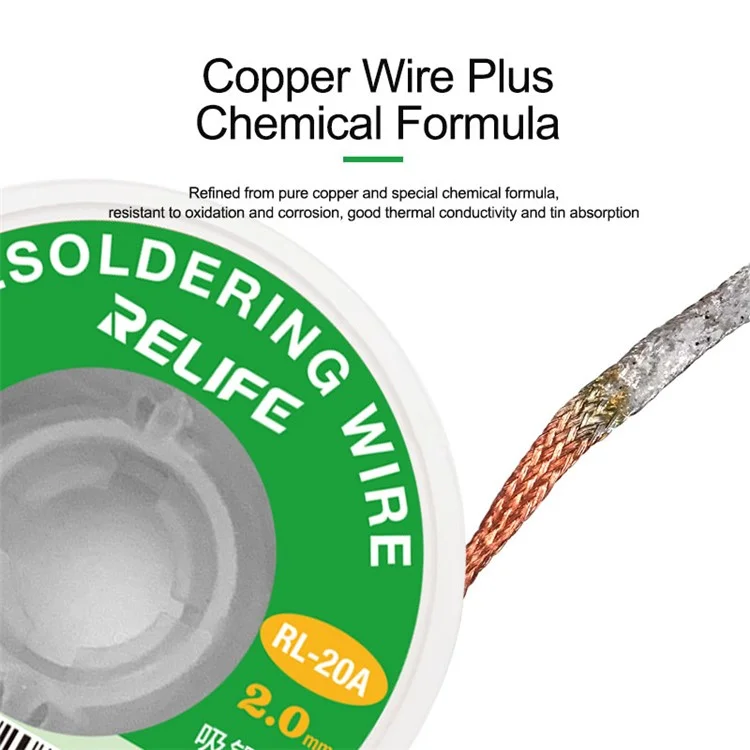 RELIFE RL-20A Tin Wire Tape Copper Welding Solder Remover BGA Repair Tool