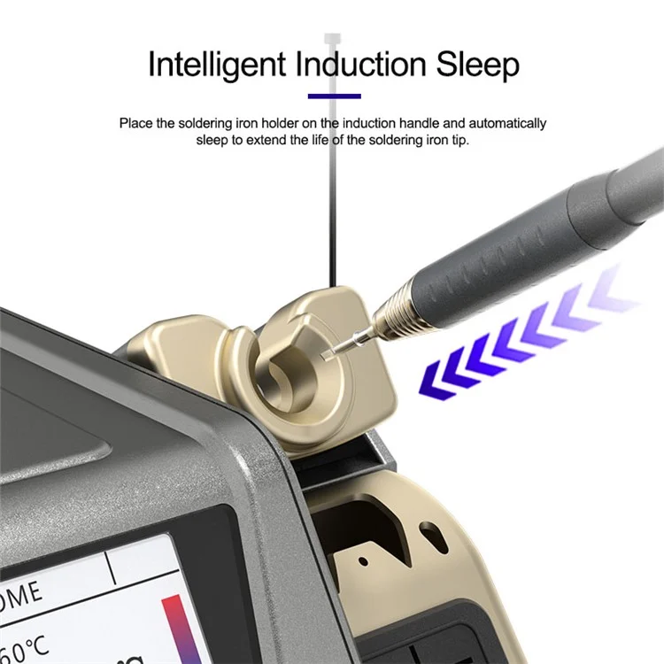 GVM H3 3-in-1 Smart Soldering Station Precision Welding Station 2s Rapid Heating Supports T245 / T210 / T115 Handles - UK Plug