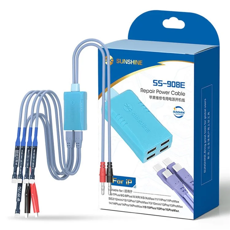 Sunshine SS-908E Boot Power Power Cable Для Iphone 7G-15PM Интеллектуальная Линия Испытательной Линии Аккумулятора с Помощью Батареи.