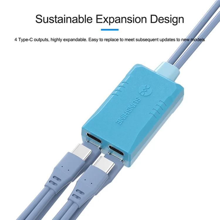 Câble D'alimentation de Démarrage Sunshine SS-908E Pour L'iphone 7g-15pm Ligne de Test de Redémarrage de la Batterie Anti-brûlure Intelligente