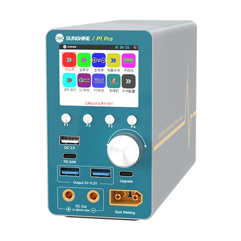 SUNSHINE P1 Pro Intelligent Stabilized Voltage Power Meter Repair Equipment Voltage Stabilization Short Circuit Fault Detection Tool - UK Plug