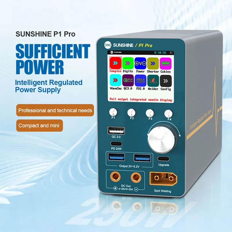 SUNSHINE P1 Pro Intelligent Stabilized Voltage Power Meter Repair Equipment Voltage Stabilization Short Circuit Fault Detection Tool - UK Plug