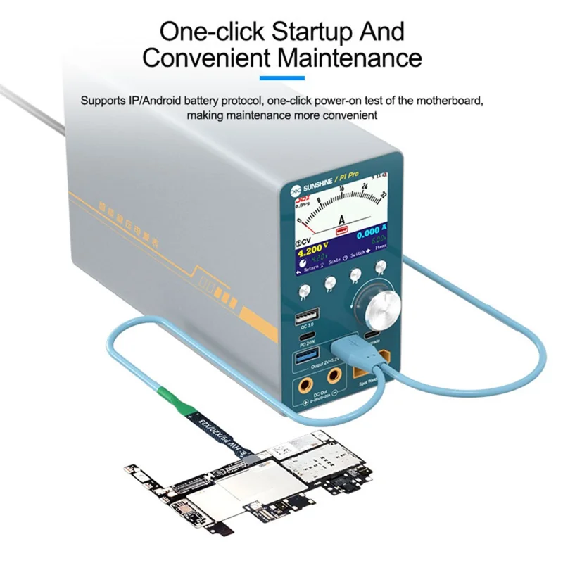 SUNSHINE P1 Pro Intelligent Stabilized Voltage Power Meter Repair Equipment Voltage Stabilization Short Circuit Fault Detection Tool - UK Plug