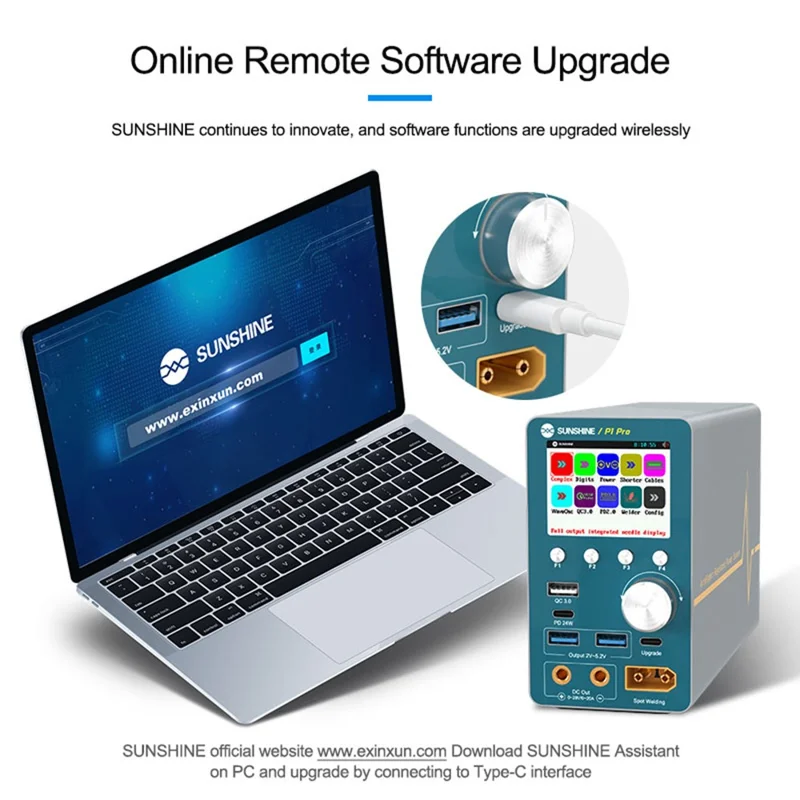 SUNSHINE P1 Pro Intelligent Stabilized Voltage Power Meter Repair Equipment Voltage Stabilization Short Circuit Fault Detection Tool - UK Plug