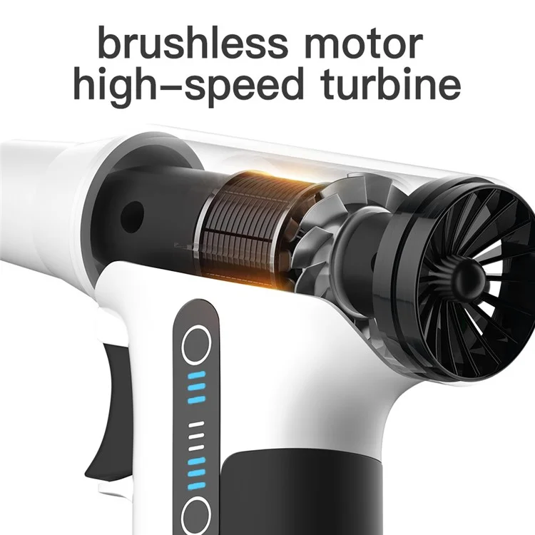 BEST BST-0601 Wireless Handheld Blowing Suction Integrated Turbo Fan Car Home Cleaning Tool