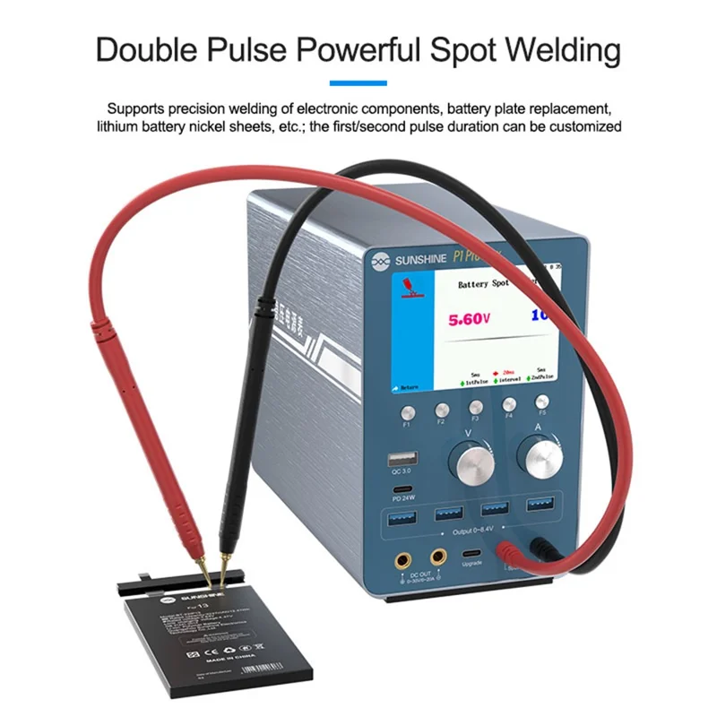 SUNSHINE P1 Pro Max Intelligent Regulated Power Supply Current Voltage Regulation Power Meter - US Plug