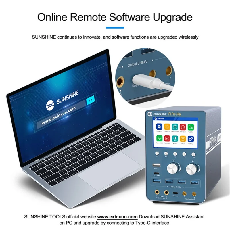 SUNSHINE P1 Pro Max Intelligent Regulated Power Supply Current Voltage Regulation Power Meter - US Plug