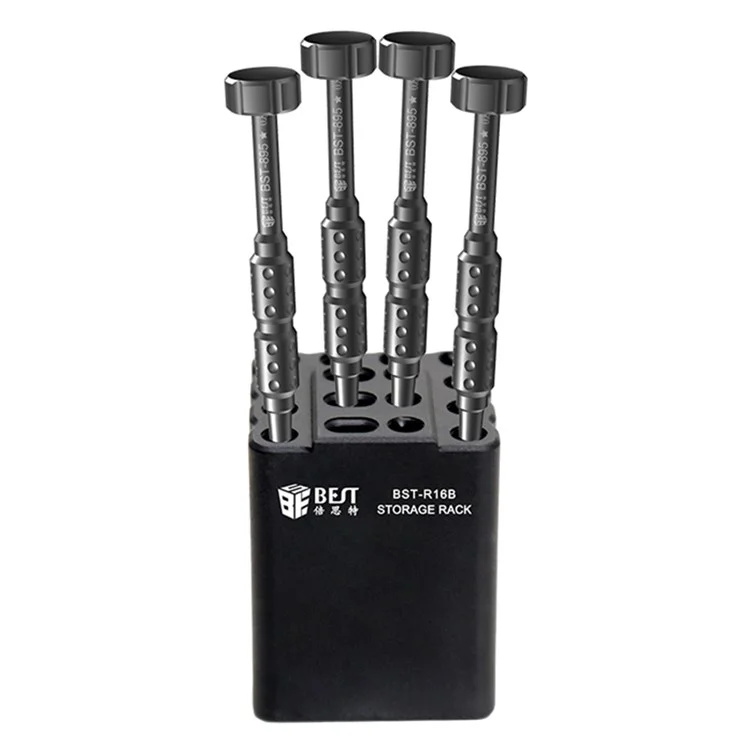 BEST BST-R16B 16 fori classificati Storage Box Soldering Iron Tips Organizzatore Riparazione telefono Supporto per gli strumenti