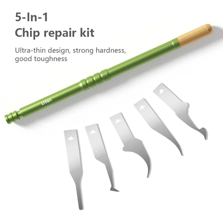 VBEST VBST-79A 5-in-1 CPU Pry Knife Kit Mobile Phone Motherboard IC Chip Glue Remove Repair Tool