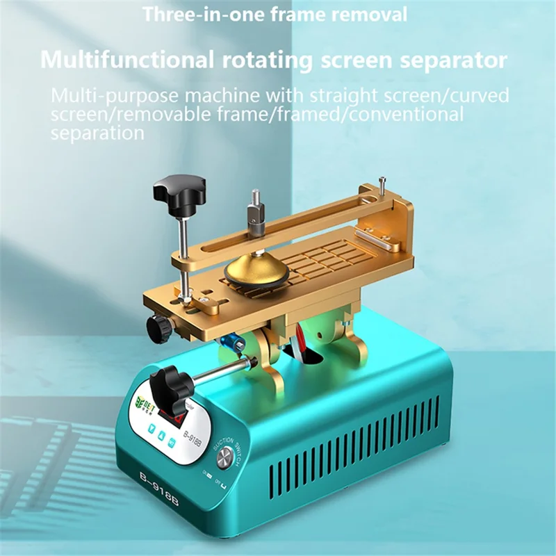 BST-B-918B LCD Screen Separator Machine with Suction Cup Rotary Screen Splitting Machine - UK Plug
