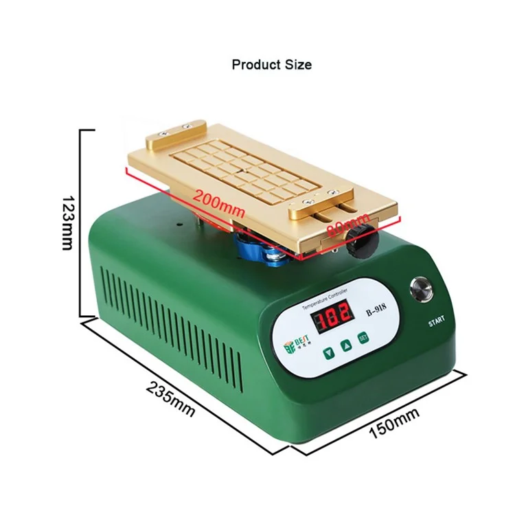 BST-B-918 LCD Vacuum Separator Machine Digital LCD Screen Repair Separator - EU Plug