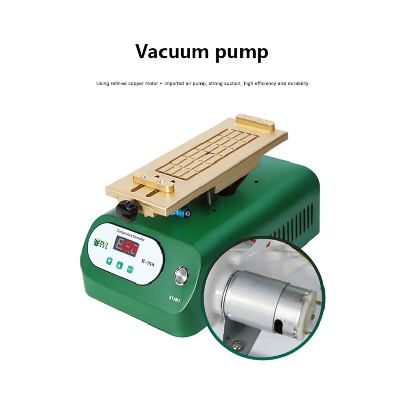 BST-B-918 LCD Vacuum Separator Machine Digital LCD Screen Repair Separator - UK Plug