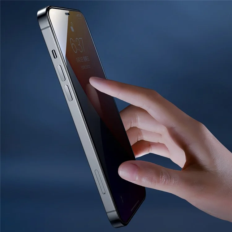 JOYROOM Anti-peep Full Screen Tempered Glass Guard Film per iPhone 12 Pro Max 6.7-pollici