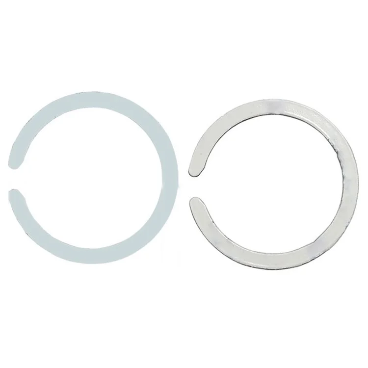 55x45mm Magnetic Adsorption Ring Wireless Charging Phone Attach Adhesive Sheet Compatible with MagSafe Wireless Charger - C-shape / White