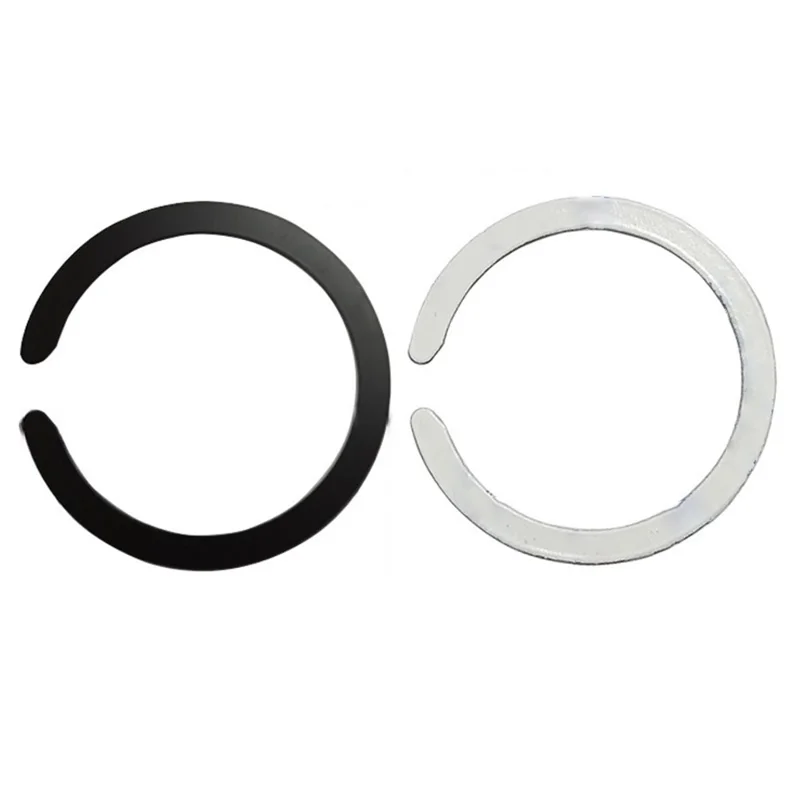 Magnetic Adsorption Ring Wireless Charging Phone Attach Adhesive Sheet Wireless Charger - C-shape / Black