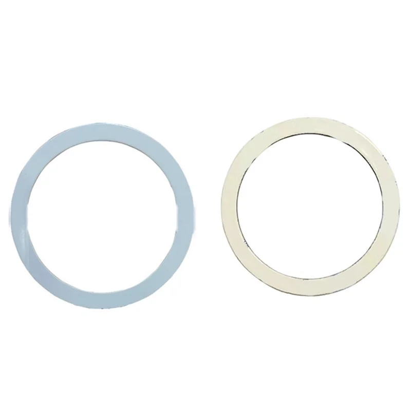 Magnetic Adsorption Ring Wireless Charging Phone Attach Adhesive Sheet Wireless Charger - Ring / White