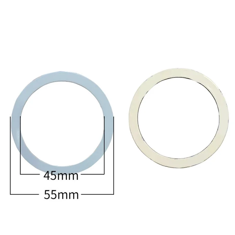 Magnetic Adsorption Ring Wireless Charging Phone Attach Adhesive Sheet Wireless Charger - Ring / White