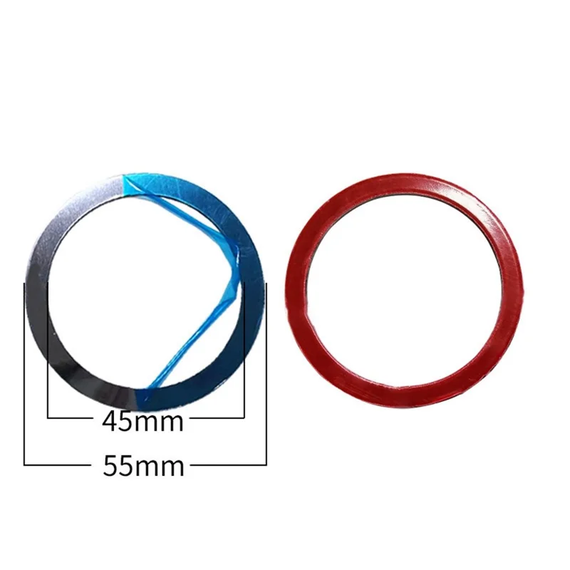 Magnetic Adsorption Ring Wireless Charging Phone Attach Adhesive Sheet Wireless Charger - Ring / Silver