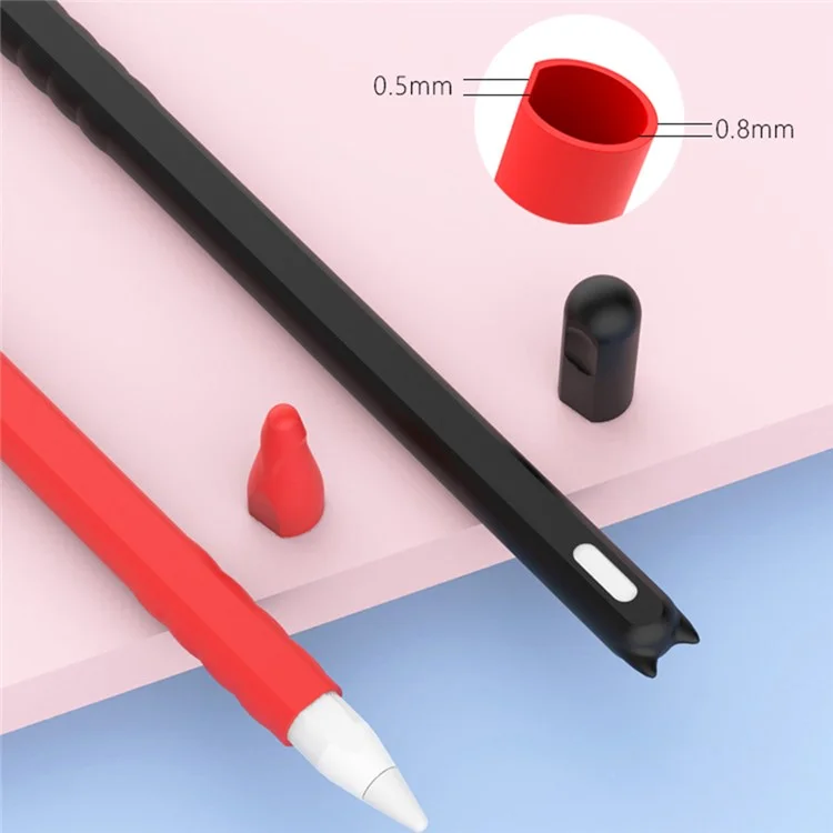 Para Apple Pencil (2da Generación) Strish Silicone Protective Pencil Case Wrap Cover Manga - Violeta