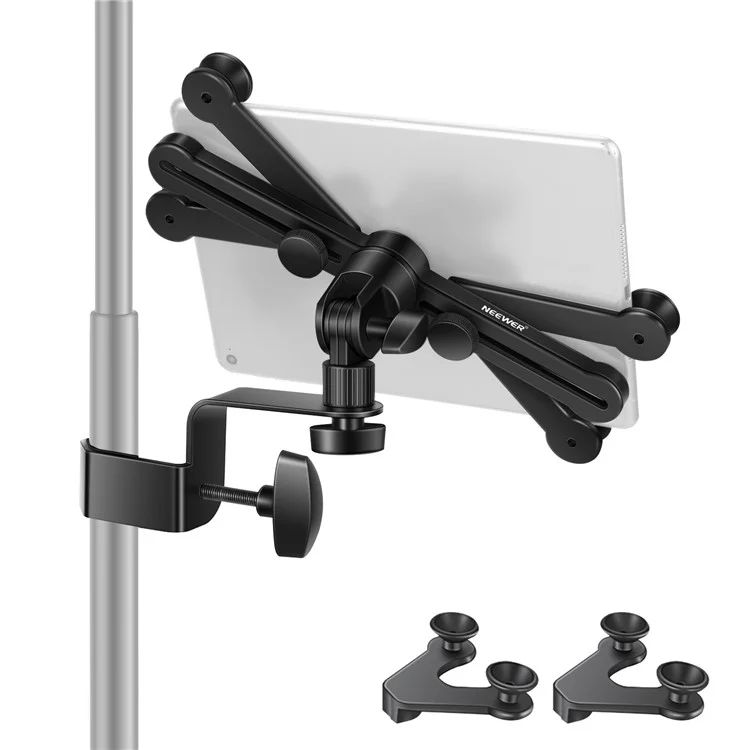 NEEWER NW-105 Large + Small Tablet Clip 360 Degree Rotation Music Microphone Bracket
