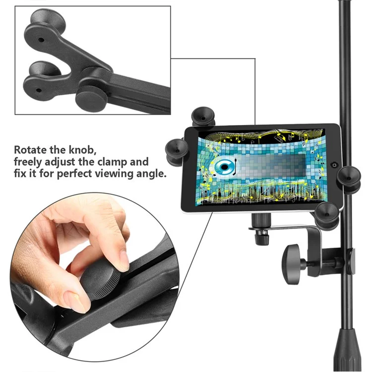 NEEWER NW-105 Large + Small Tablet Clip 360 Degree Rotation Music Microphone Bracket
