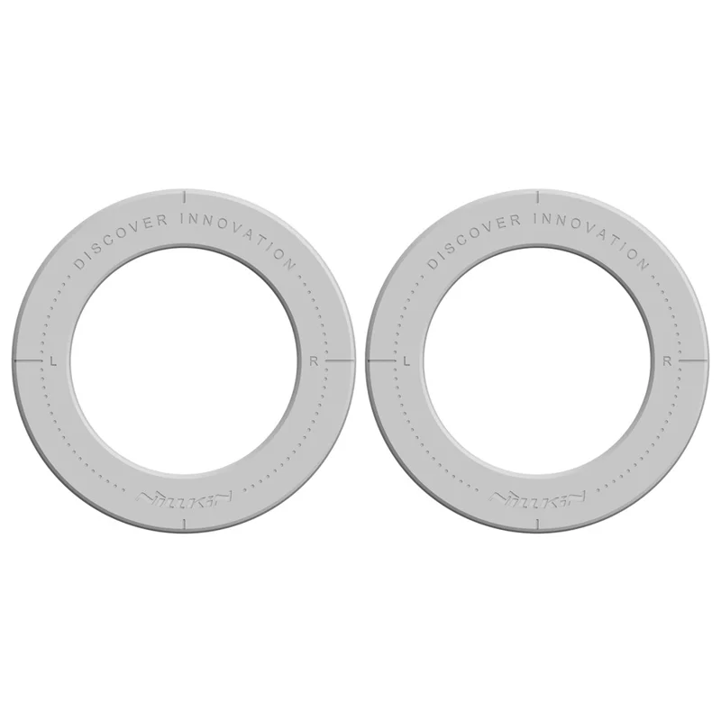 NILLKIN 2Pcs Snaplink Ultra Magnetic Sticker Magnetic Adapter Ring - Grey