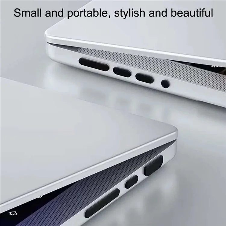 Para Macbook Air / Macbook Air com Retina Display 12Pcs / Set Soft Silicone Dust Plug Laptop Interface Protective Caps - Preto