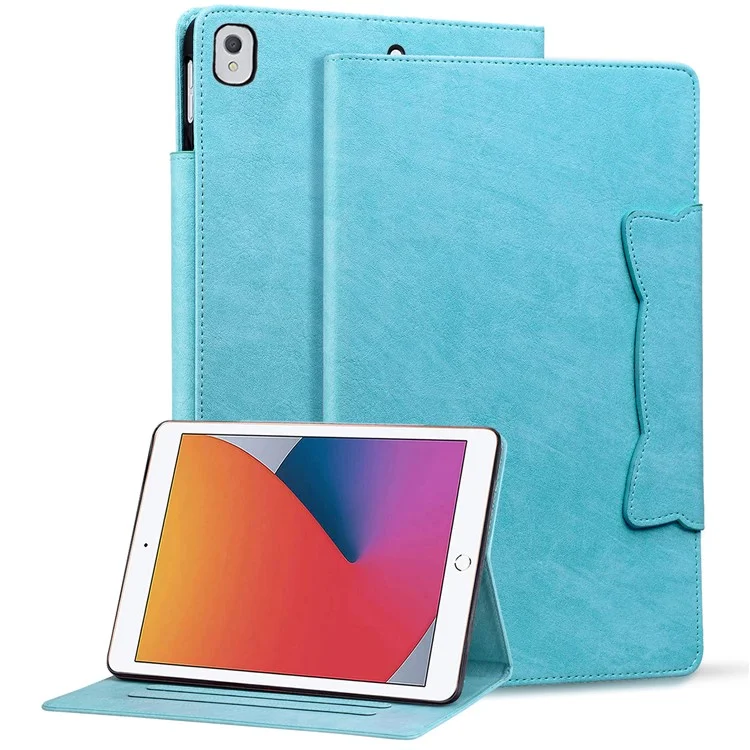 Für iPad Pro 10.5-Zoll (2017) / Air 10.5 Zoll (2019) / iPad 10.2 (2019) / (2020) / (2021) Case Stand Ledertasche - Himmelblau