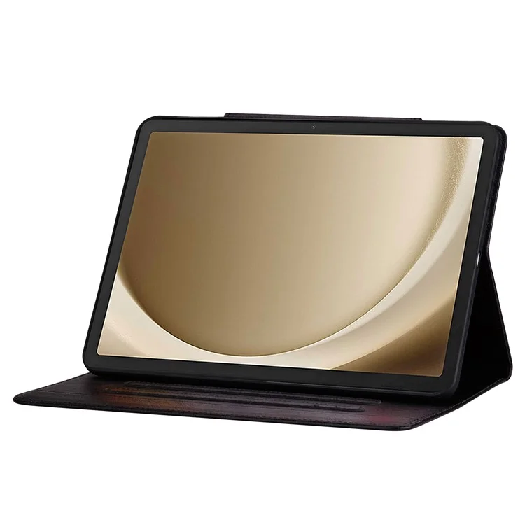 Para Samsung Galaxy Tab S9 / Tab S9 FE / Tab S8 / Tab S7 Funda de Cuero de Tableta con Bolsillo para Tarjetas - Negro