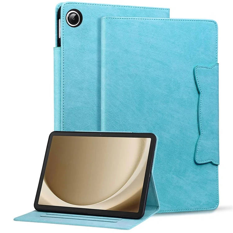 Para Samsung Galaxy Tab A9+ X210 X215 X216 Case PU Leather Folio Tablet Cover com Card Slots - Sky Blue