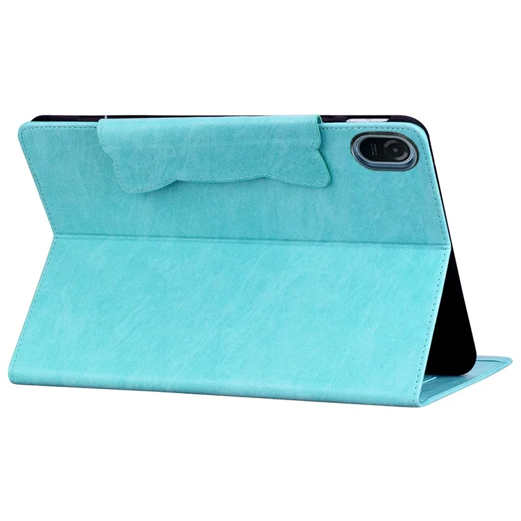 For Honor Pad 8 Ständerkoffer Magnetischer Verschluss PU-Leder-Tablet-Cover mit Kartenfächern - Himmelblau