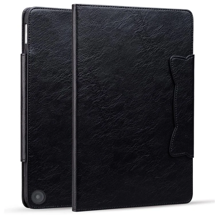 Pour Amazon Fire HD 8 (2020) / HD 8 (2022) Étui en cuir PU Support Tablette Couverture avec porte-cartes - Noir