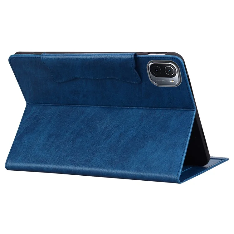 Para Xiaomi Pad 5 / 5 Pro Capa Suporte para Cartão Capa de Couro PU com Suporte - Azul