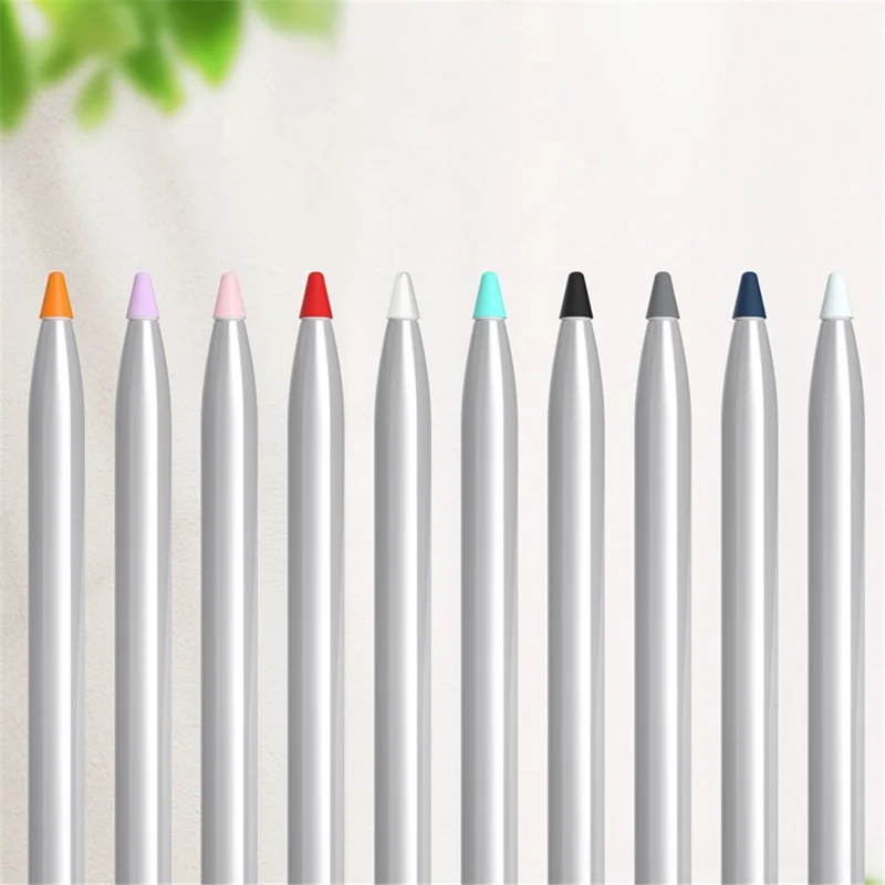 For Huawei M-Pencil 2nd / 1st Generation 10Pcs Touch Screen Stylus Pen Nib Sleeve Silicone Pen Tip Cover - Transparent