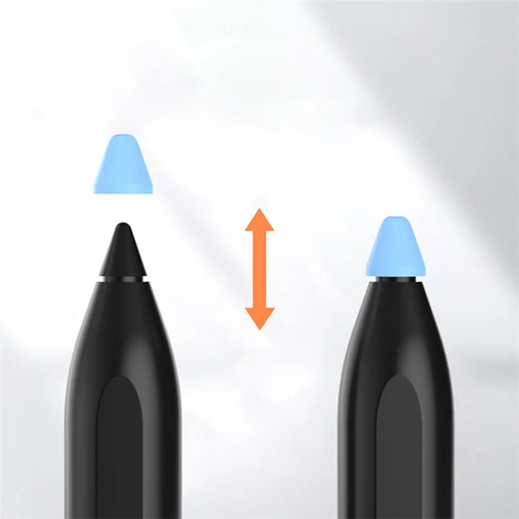 For Xiaomi Smart Pen 10Pcs Soft Silicone Pen Tip Cover Touch Screen Stylus Pen Nib Sleeve - Blue