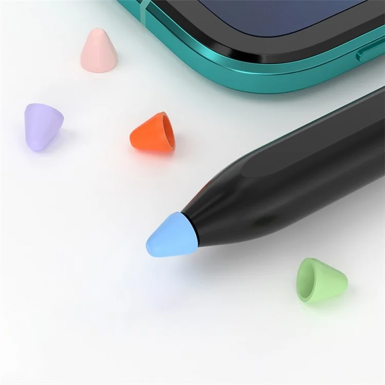 Pour Xiaomi Smart Pen 10pcs Soft Silicone Pen Tip Cover Tactile Screen Stylus Stylo Nib Sleeve - le Noir