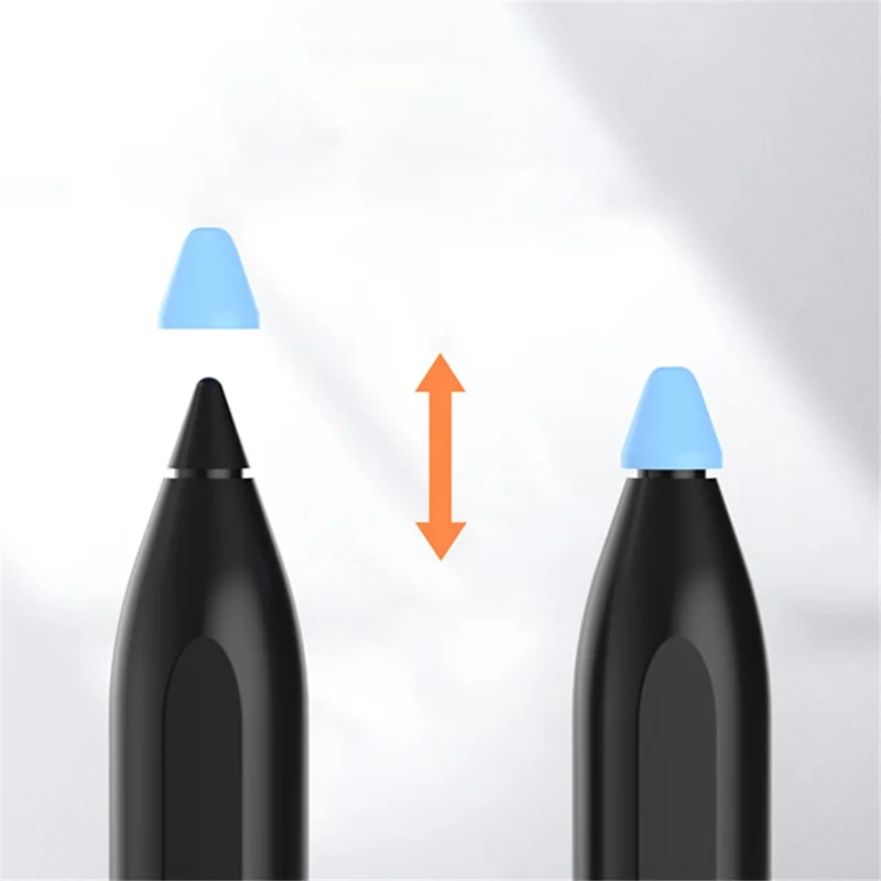 For Xiaomi Smart Pen 10Pcs Soft Silicone Pen Tip Cover Touch Screen Stylus Pen Nib Sleeve - White