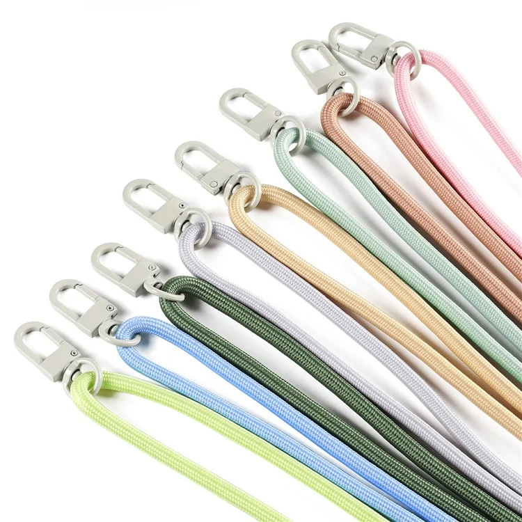 DUX DUCIS PLAZ Series 146cm Phone Lanyard Polyester Crossbody Strap Neck Rope with Tether Tab - Sky Blue